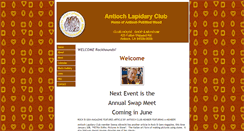 Desktop Screenshot of antiochlapidaryclub.com