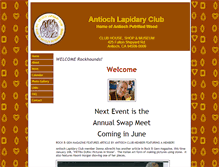 Tablet Screenshot of antiochlapidaryclub.com